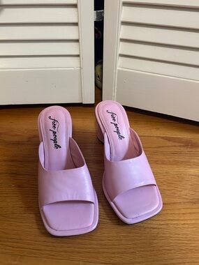 Free People Lilac Slide Mules
